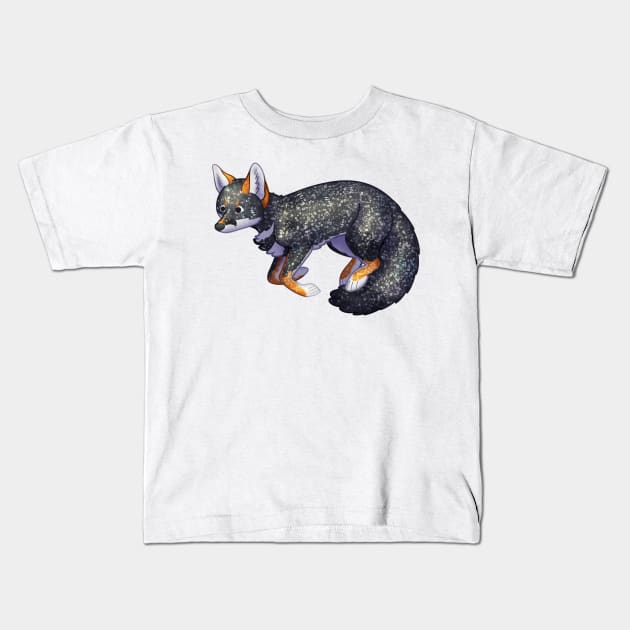 Cozy Darwin's Fox Kids T-Shirt by Phoenix Baldwin